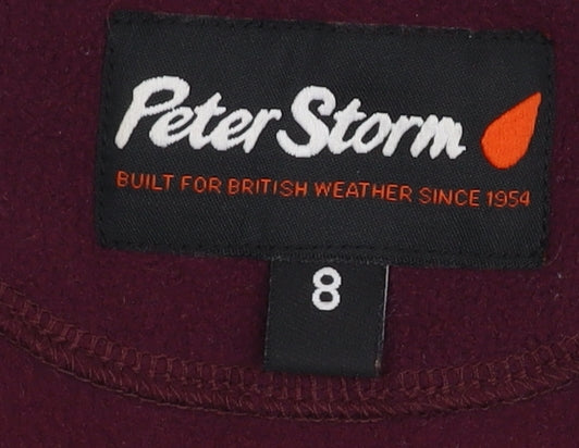 Peter Storm Women's Purple Fleece Jacket - Size 8
