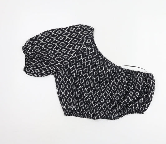 Womens UK Size S Banana Republic Black Rayon Blend Shirt