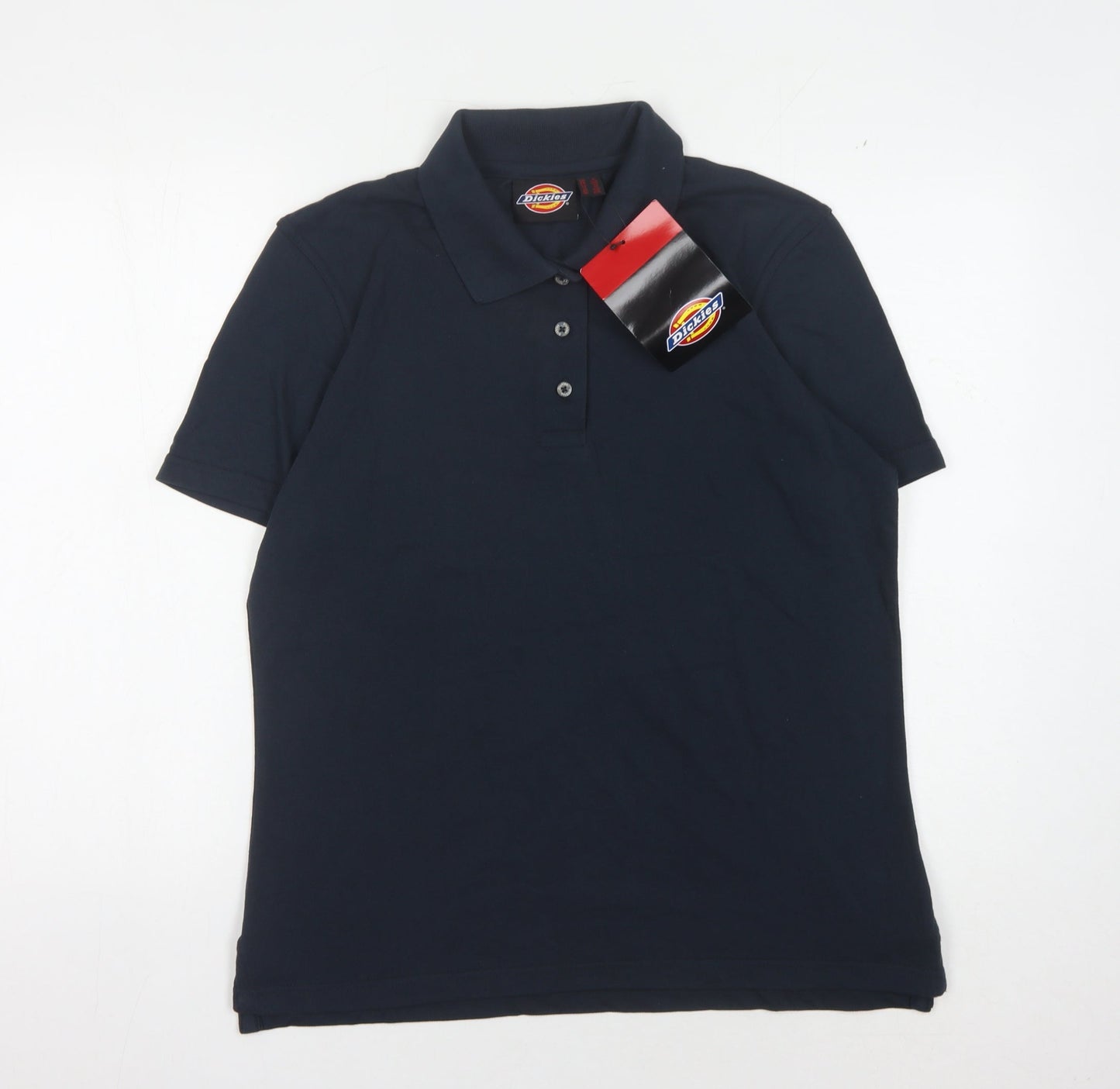 Dickies Unisex Blue Polo Shirt Size 18 Classic Fit