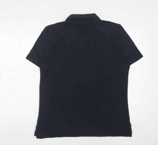 Dickies Unisex Blue Polo Shirt Size 18 Classic Fit