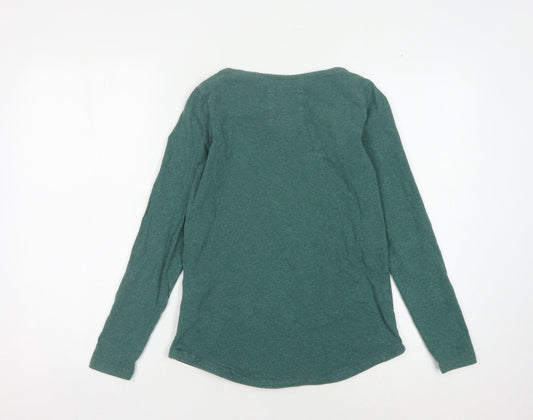 Fat Face Women's Green Basic Top Size 6