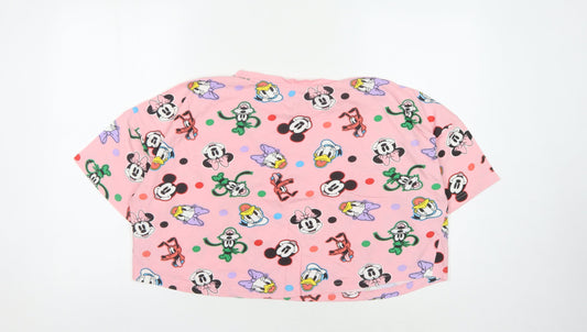 Disney at Primark Pink Cartoon Women’s Cropped T-Shirt M