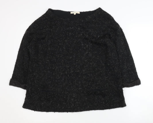 White Stuff Women's Black Regular Jumper, Size 16