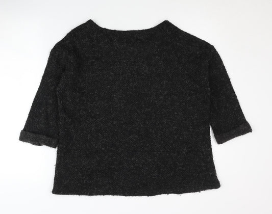 White Stuff Women's Black Regular Jumper, Size 16