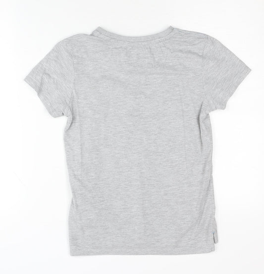 Jasper Conran Boys Grey T-Shirt Size 9-10 Short Sleeve Casual