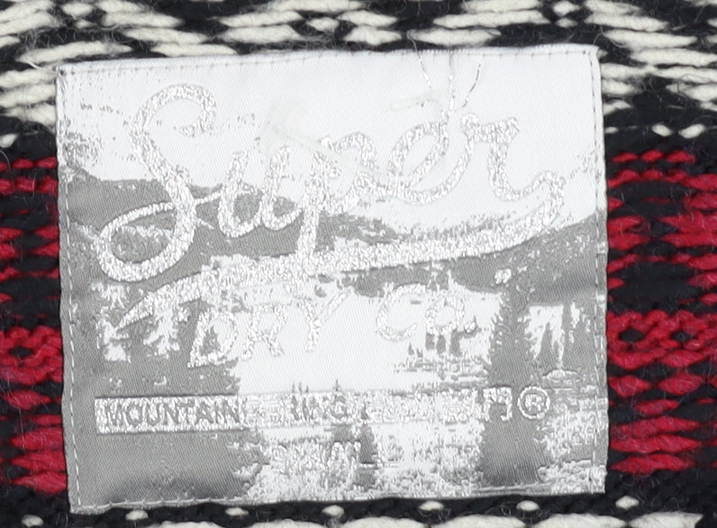 Superdry Women's Black Fair Isle Sequin Jumper