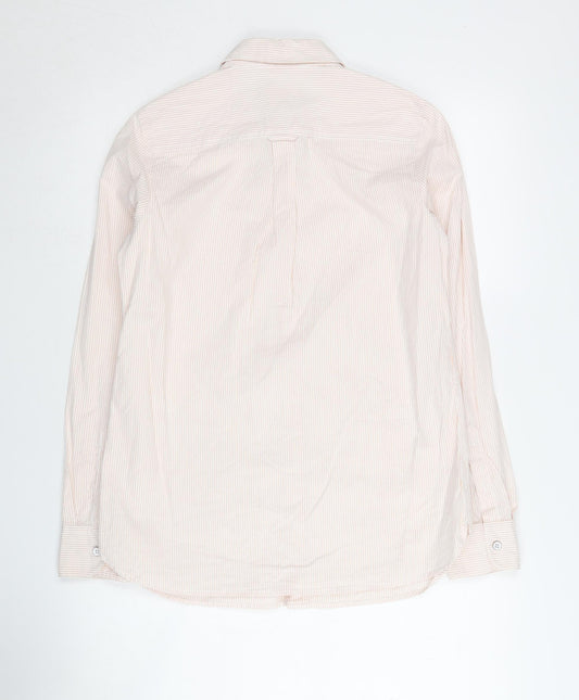 Fat Face Women’s Beige Striped Button-Up Shirt UK 8