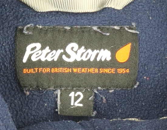Peter Storm Women's Blue Fleece Sweatshirt Size 12