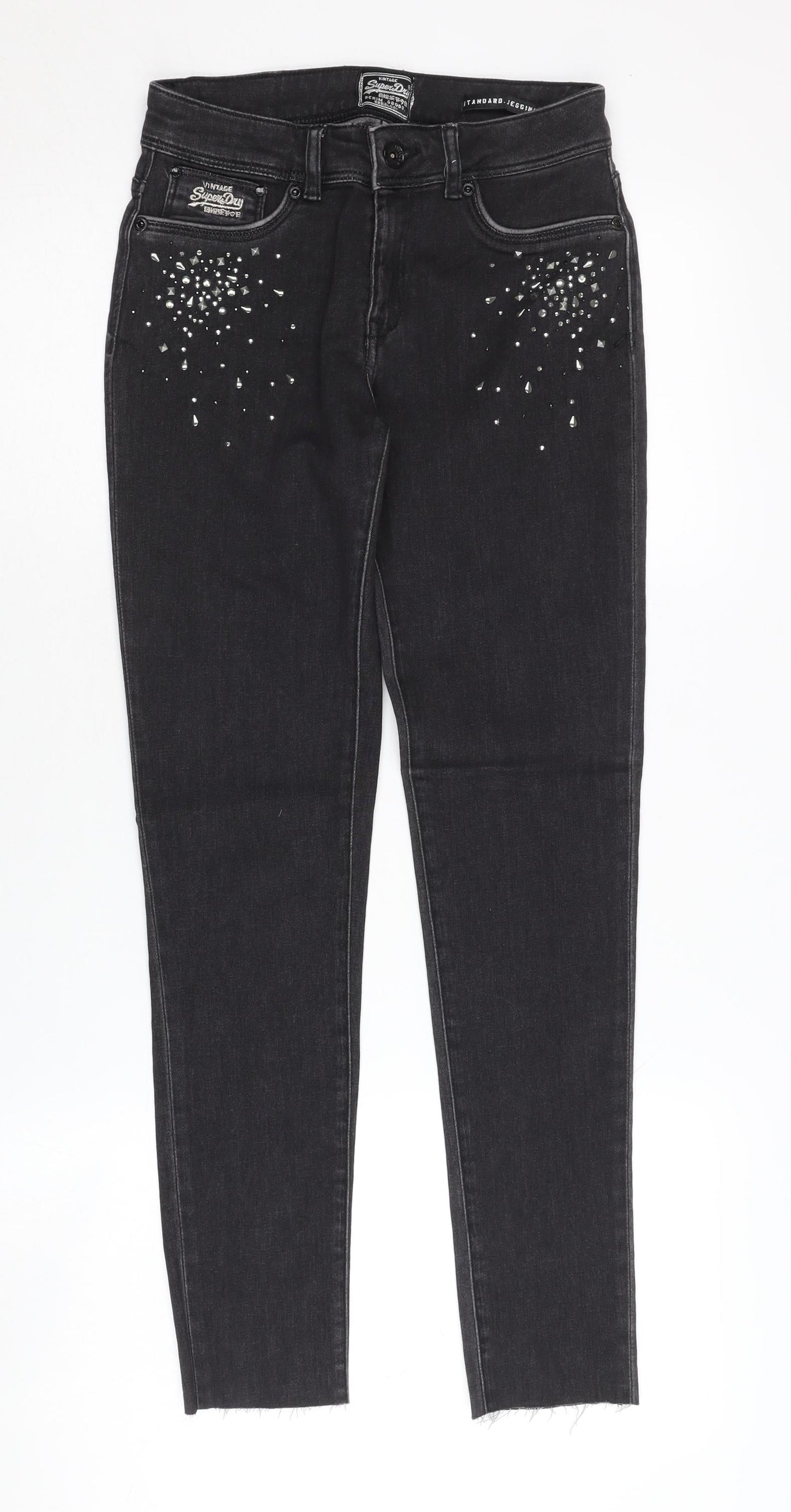 Superdry Women's Black Skinny Jeans Size 8