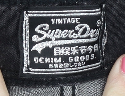 Superdry Women's Black Skinny Jeans Size 8