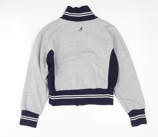 Kangol Women's Grey Varsity Jacket Size 8