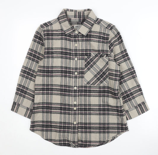 Quiksilver Unisex Multicoloured Plaid Button-Up Shirt M