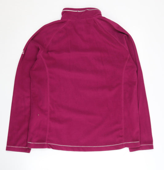 Craghoppers Women's Pink Fleece Sweatshirt Size 14