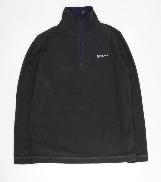Gelert Men's Black Fleece 1/2 Zip Sweatshirt S