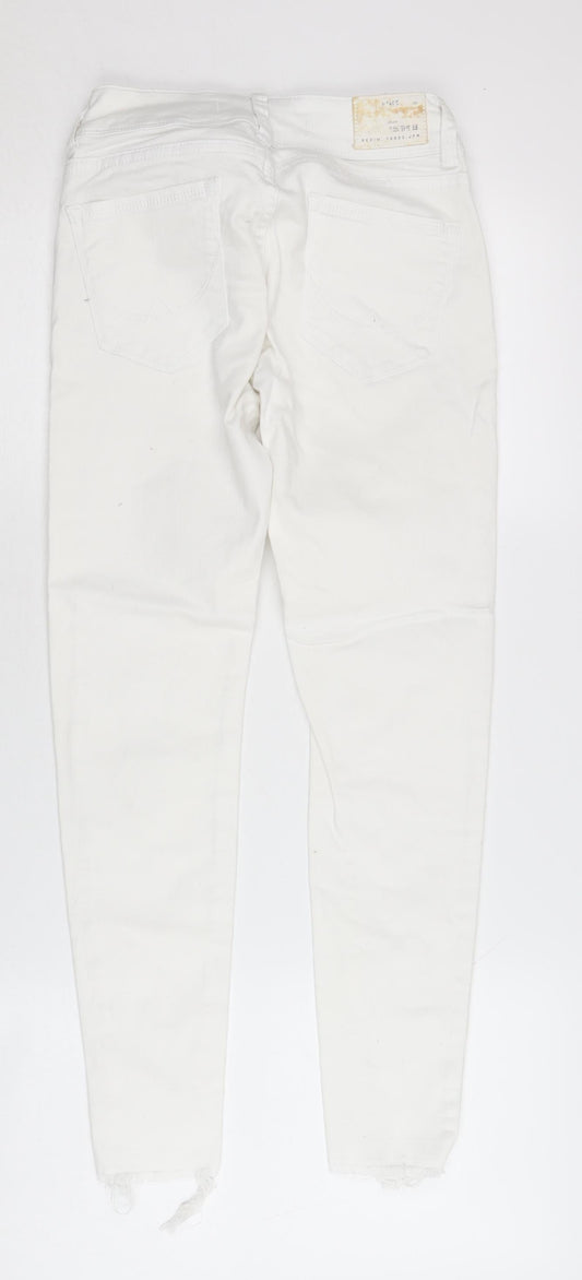 SuperDry Women's White Skinny Jeans Size 2XS