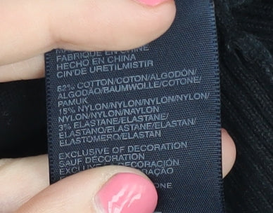 Hilfiger Denim Men's Black V-Neck Pullover Jumper S