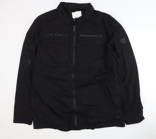 Firetrap Men's Black 3XL Basic Cotton Jacket