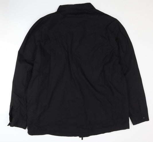 Firetrap Men's Black 3XL Basic Cotton Jacket