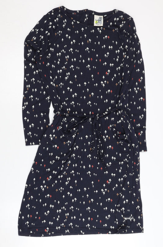 Weird Fish Women’s Multicoloured Jersey Dress, Size 12