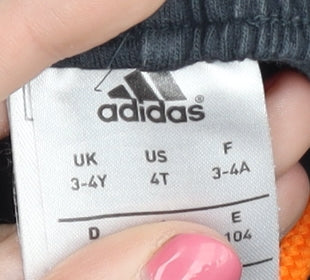 Adidas Boys Black Sports Shorts 3-4 Years Football