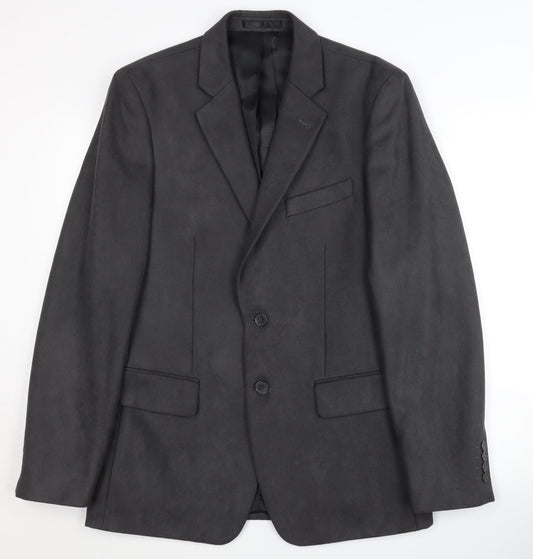 Jeff Banks Men's Grey Single-Breasted Blazer 40R