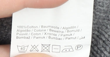 Jack & Jones Grey Cotton Pullover Jumper Men’s L