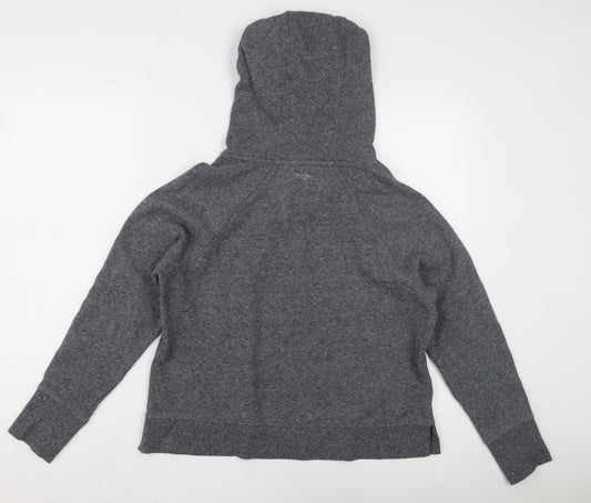 Womens UK M Regular Calvin Klein Grey Pullover Hoodie