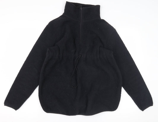 Mountain Warehouse Women's Black Fleece Hoodie, Size 10