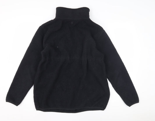 Mountain Warehouse Women's Black Fleece Hoodie, Size 10