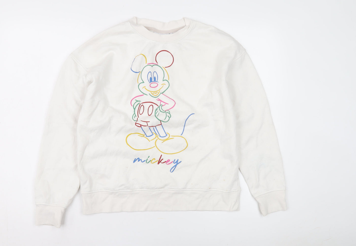 Disney White Women's XS Pullover Sweatshirt