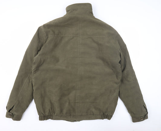 Invicta Men's Green Basic Jacket M Stand-Up Collar