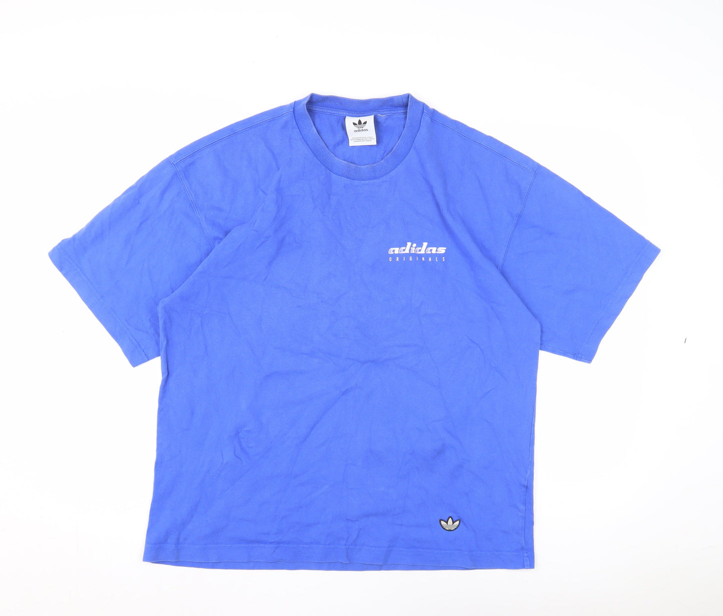 Adidas Men's Blue Graphic T-Shirt M Sports Casual