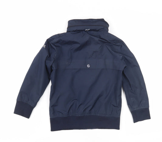 Regatta Boys Blue Bomber Jacket 5-6 Years Zip Casual