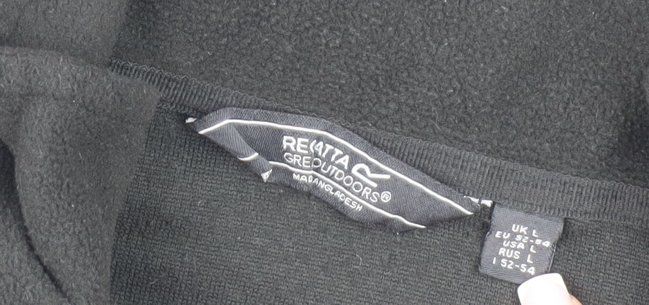 Regatta Men's Black Fleece Pullover Sweatshirt L