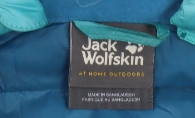 Jack Wolfskin Women's Blue Puffer Jacket Size S