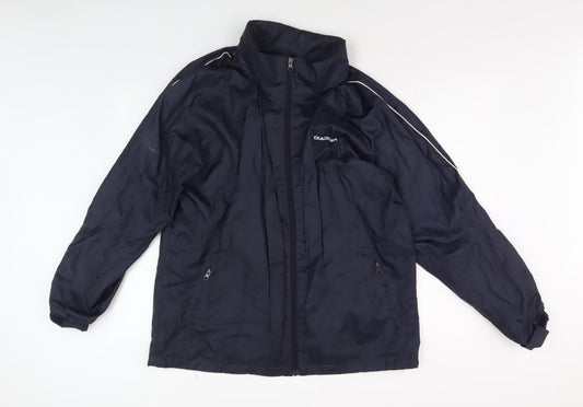 Diadora Men's Blue Windbreaker Jacket M