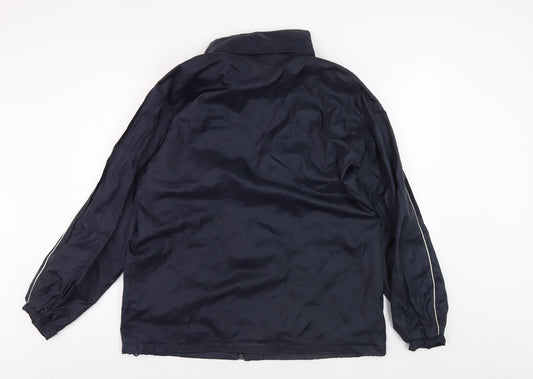 Diadora Men's Blue Windbreaker Jacket M