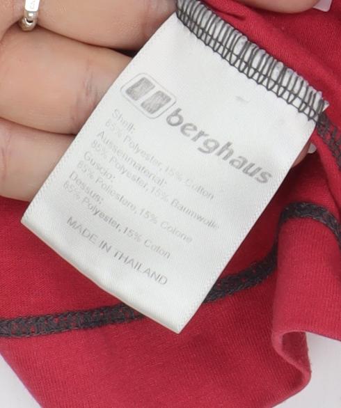 Berghaus Women's Red Crew Neck T-Shirt Size 12