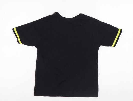 George Boys Black Graphic T-Shirt 7-8 Years