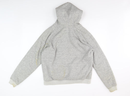 Jack Wills Women's Grey Full Zip Hoodie Size 14