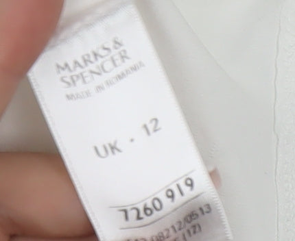Marks and Spencer Women's White Tank Top Size 12