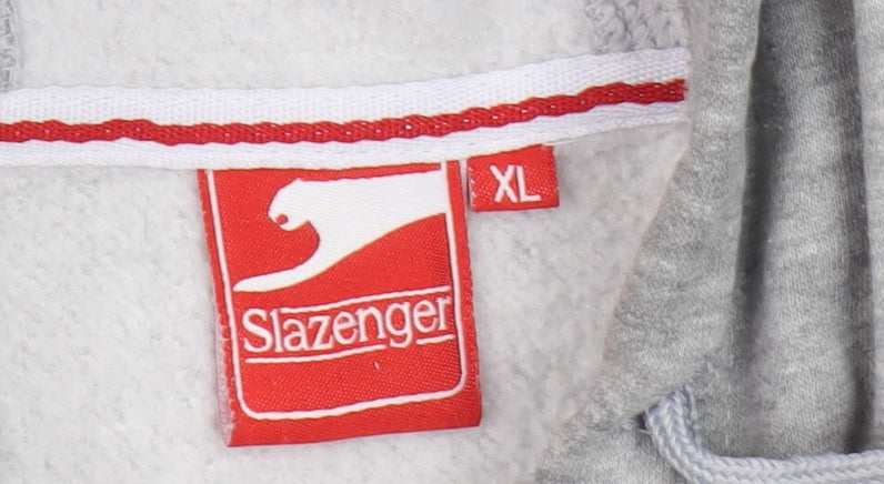Slazenger Men's Grey XL Full Zip Hoodie