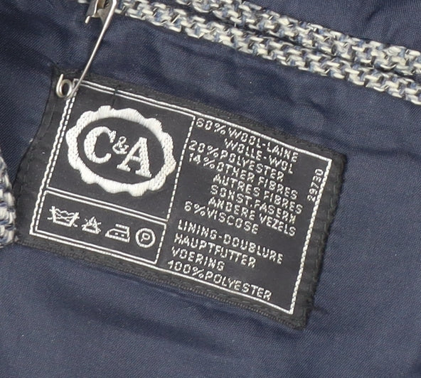 Brand and care label for C&A Men's Grey Short Length Herringbone Blazer