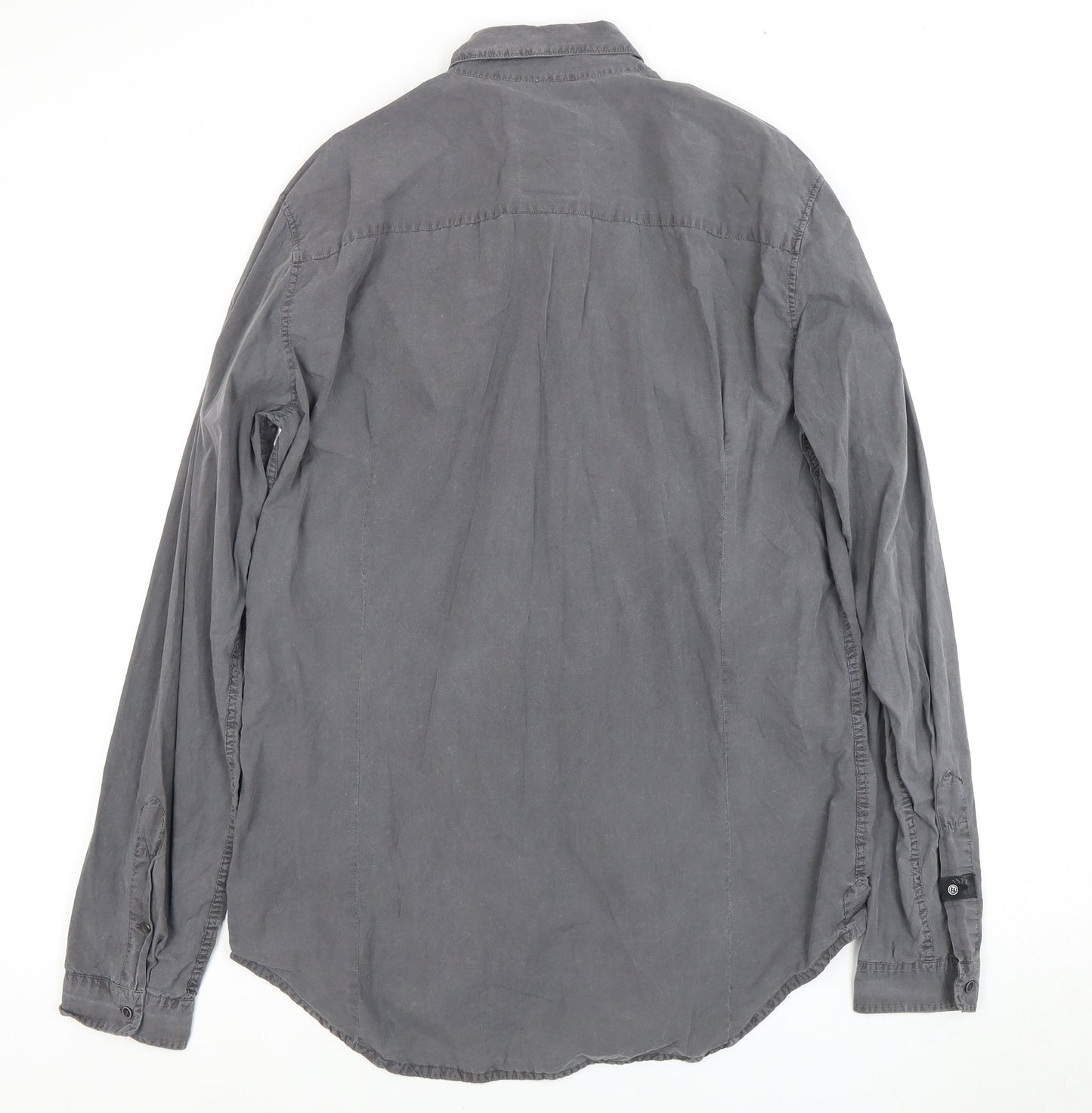 Diesel Men's Grey XL Casual Long Sleeve Shirt