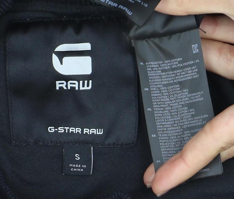 G-Star Raw Black S Pullover Sweatshirt Unisex Adults