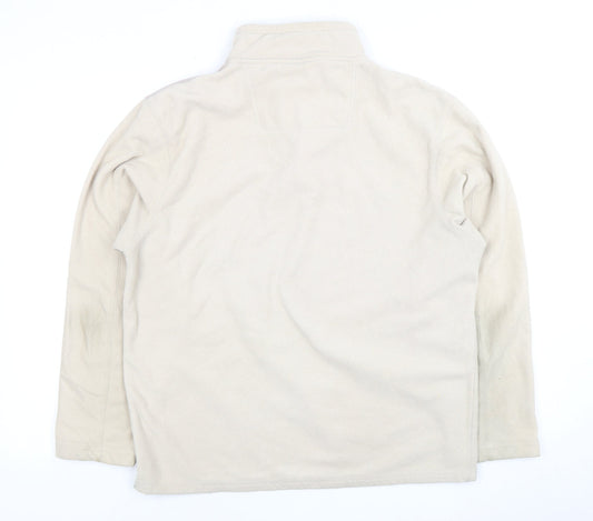Cedarwood State Men's Beige Fleece 1/4 Zip Sweatshirt M