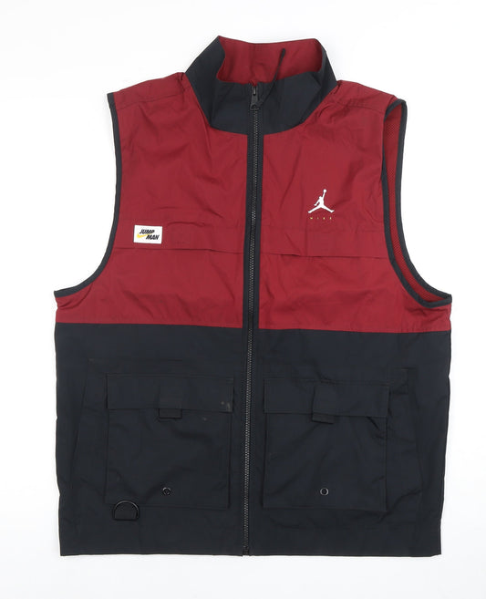 Jordan Men's Red Varsity Waistcoat, Size S