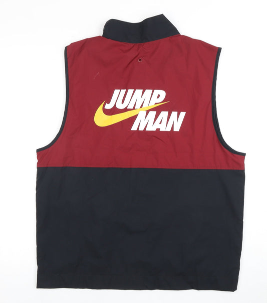 Jordan Men's Red Varsity Waistcoat, Size S