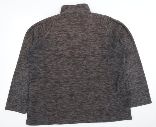 Mountain Warehouse Grey Men's 2XL 1/4 Zip Sweatshirt