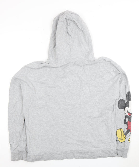 Disney Unisex Grey M Pullover Hoodie Cartoon